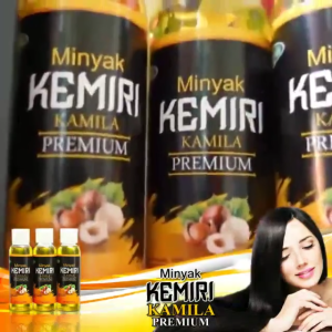 MINYAK KEMIRI KAMILA PREMIUM ALAMI  | PENUMBUH RAMBUT MENEBALKAN MENGATASI UBAN DAN JUGA KEBOTAKAN
