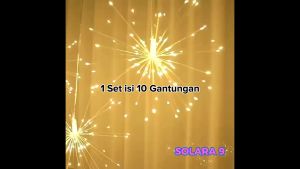 Lampu Hias Gantung Fireworks Dekorasi 1 Set isi 10 Lampu Kembang Api Laba-Laba Pelaminan Home Decor Wedding Termurah