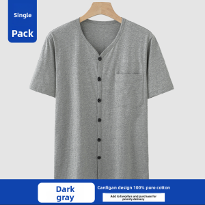 TIANJIANG | Mens Loose Cotton Short Sleeve T-shirt