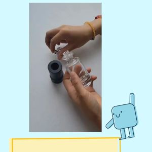 30ml Gold Crimp Design Perfume Bottle