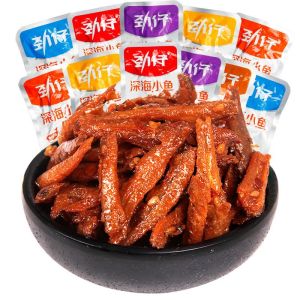 【劲仔小鱼 】Spicy Xiaoyu Spicy Dried Xiaoyu Hunan Specialty Instant Sweet and Sour Snacks