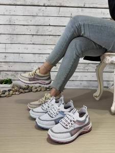 Giày Thể Thao Nữ Dệt Kim Nhẹ Đế Chống Trơn Đệm Êm Kiểu Dáng Thường Ngày Mũi Tròn Đế Cao Su Chất Liệu Vải Thích Hợp Cho Các Hoạt Động Ngoài Trời Hàng Ngày