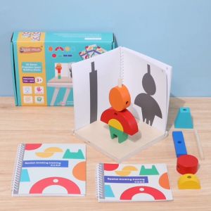 3D building three-dimensional projection space building block shadow pairing