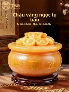 DINGFENGGE | Fortune and Wealth Attracting Jade Ornaments Decorative Living Room Items