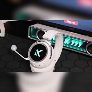 MCHOSE | MCHOSE X9 Wireless Headworn Game 7.1 Headset Bluetooth 2.4G Three Mode 53mm Aluminum Foil Polymer Diaphragm ESports Gift Headset