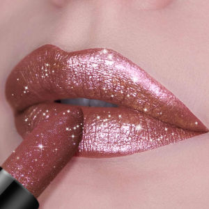 1 Son Môi Lấp Lánh Ngọc Trai Lâu Trôi Mịn Màng Sáng Bóng Hạt Kim Cương Có Thể Ép Trang Điểm Môi 3.8G