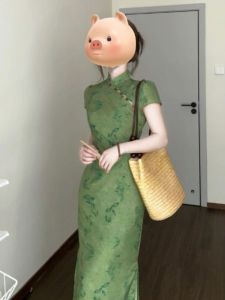 CHANGTONG | Elegant Retro Style Cheongsam Bodycon Dress