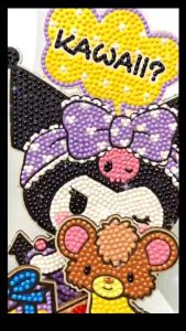 1 set Kreatif Sanrio Standing DIY Berlian Souvenir or Gift ulang tahun SIZE Besar & Medium