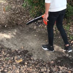 KELETOOL eb260 25.4cc gasoline cordless blower Penyembur sampah tembak angin Petrol air Portable hand blower Garden leaves blower strap