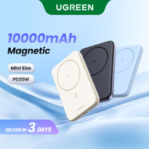 UGREEN 5000mAh/10000mAh PD 20W Powerbank USB Type C Magnetic Wireless Charging Power Bank Portable Charger Compatible for iPhone 16 15 Pro Max iPhone 16 15 Plus Samsung S24 Ultra S23 Pixel Huawei Honor Xiaomi Model: PB561 - Lazada