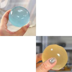 Aitemay 4 Styles Soft Squishy Mochi Fidget Toy - Coconut Oil Maltose Stress Relief Squeeze Ball Quick Rebound Hand Relax Gift