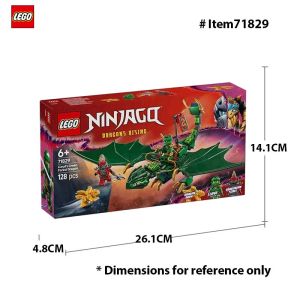 LEGO | LEGO 71829 Ninjago Lloyds Green Forest Dragon Toy Toy Birthday Present Blocks Educational Boys Girls Children 6+128PCS