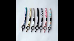 1 Thinning Razor 10 Blades Straight Salon Hairdressing Razor Stick Hair Cutter Rotary Barber Hair Cutting Knife Thinner