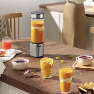 [CHÍNH HÃNG] Máy Xay Sinh Tố Cầm Tay OLIVO PB01 - Xay Được Đá Viên Sạc Pin Sử Dụng - Dung Tích 450ML - Thương Hiệu Mỹ