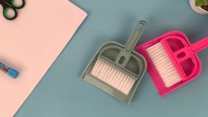 CHOBIG Sapu MEJA DEBU BUTIRAN MOBIL Putih TRANSPARAN KECIL