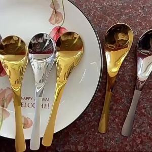 Stainless Steel Spoon Thickened Long Handled Rice Spoon Household Soup Spoon