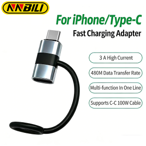 NNBILI PD30W Usb Type C To ios Adapter For iOS Male to Type C Female Converter For iPhone 15 14 13 12 11 Macbook Fast Connector