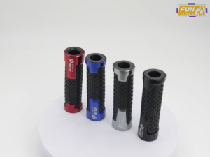 Funtimes  Rubber Handle Grip Nagamaki - 1Pair Universal Motorcycle Fit 4 Colors Available
