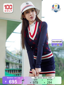 RyderCup Ladies Knitted Golf Vest Fashionable Autumn Retro Style Faux Fur Jacket Womens Sports Yoga Fitness Fan Gear