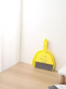 WORTHBUY 1Set Mini Cute Broom And Dustpan Set Household Handheld Sweeping Brush With Garbage Shovel Desktop Cleaning Tools