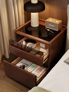 OYIla | Smart Retro Style Wooden Nightstand