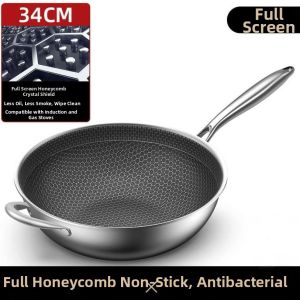 Non-stick No Coating Smokeless Honeycomb Frying Pan