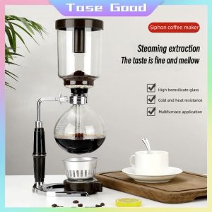 Tase Good Handheld Siphon Coffee Maker & Pyrex Coffee Filter Kit