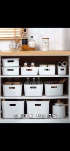 ARI Japanese Muji Storage Box Ikea Home Stackable Organizer Box With Lid Multipurpose Plastic Container Basket Toys Book