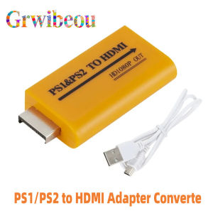 For PS1/PS2 to HDMI Adapter Converter Up to HD 1080P Output For Monitor Projector Convert Video/Audio Game Plug and Play