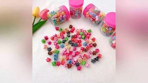 My Natural Candy Colour Small Fresh Flowers Hair Clip糖果色迷你磨砂质小花发夹抓夹