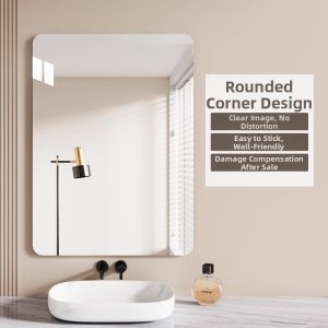 Self-Adhesive Wall-Mounted Bathroom Vanity Mirror