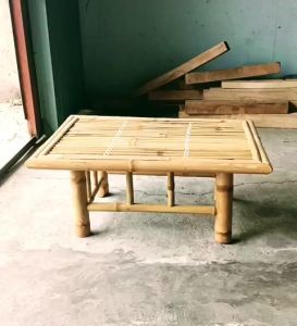 Bàn tre kiểu nhật dùng cho quán ăn kt 55x90 x30 Bàn bệt tre dùng cho gia đình uống trà bằng tre