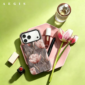 Potdemiel | Soft Pink Floral Double Layer Hard Shell for iPhone 17 16 15 14 Plus 13 Pro Max Anti-Drop Shockproof PC Case