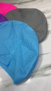 Topi Renang Bintik Spot Adtees Silicone Dewasa