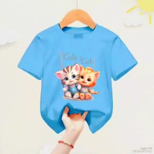 Atasan Kaos Anak KUCING GELAS Usia 1-12 Thn