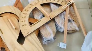 Thước gỗ sồi loại 1 khắc tia số rõ ràng nhẹ