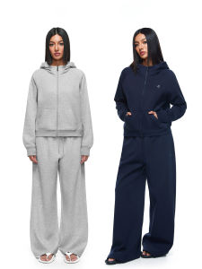 FDR Flagship Store Womens Fleece Lined Hoodie Jacket Sporty Warmth Antibacterial Autumn Heavyweight Open Cardigan Top