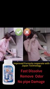 Clog Remover 350g Drain Pipe Cleaner Ubat Singki Tersumbat Serbuk Penghapus Sumbat
