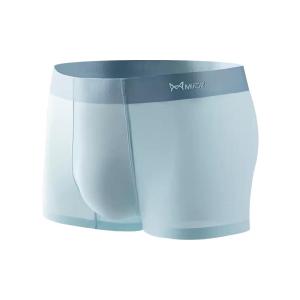 Miiow | Mens Ice Silk Breathable Sports Underwear Cat Man Style Flat Angle Shorts Large Size Comfortable Nylon Fabric All Season Wear