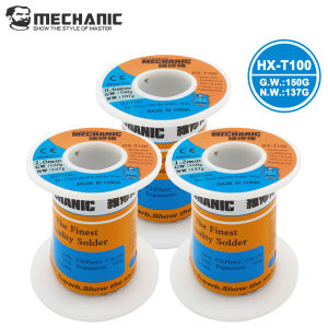MECHANIC 1PCS HX-T100 150g Soldering Wire Mild Rosin Core 0.3mm 0.4mm 0.5mm 0.6mm 0.8mm 1mm 1.2mm For iPhone Samsung Repair Tool