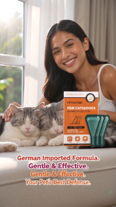 Grin-C Avermectin Spot On Treatment for Dogs & Cats 3 Tubes - Flea Tick Lice Mites Remover German Imported Formula