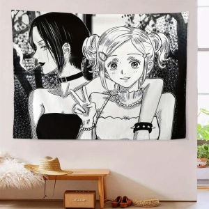 VIKAMA black and white cartoon style NANA tapestry anime decoration wall cloth living room room decoration