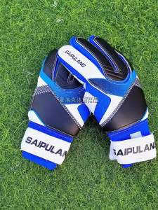 Loogdeel Football Goalkeeper Childrens Soccer Sports Non-slip Wear-resistant Full Latex Goalkeeper Gloves Adult Hand Supports