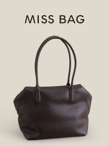 Good Morning Bag Top Layer Cowhide Leather Single Shoulder Underarm Bag Large Capacity Commute Soft Leather Bag Genuine Leather Bowling Tote Bag