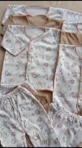 18 PCS Setelan Baju Celana Bayi Baru Lahir Seri Coklat Kado Gift Set Baju Bayi Hampers Bayi  NI Baby