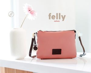 Tas Selempang Wanita Terbaru  Hody Bag Tas Slempang Wanita Modern Kekinian Tas Waterproof Risleting Felly Bag by Hody Tas Selempang Wanita Kekinian