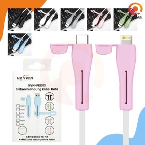 [RO ACC] NANVAN NVN-PKD03 CASE COVER SILIKON PELINDUNG UJUNG KABEL DATA CHARGER CASAN