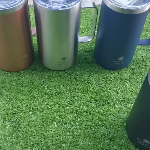 Cốc trà giữ nhiệt Inox 304 dung tích 710m có nắp đậy hàng nhập bãi chưa qua sử dụng