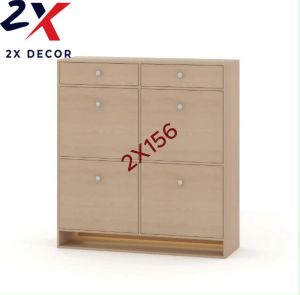 Tủ đựng giày thiết kế cánh lật thêm 2 ngăn kéo phía trên cùng 2X Decor-2X156
