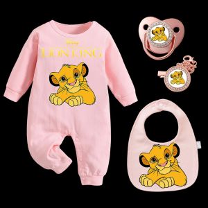 Disney | 4 U-Shaped Baby Bibs Kawaii Childrens Crawling Suits Newborn Teething Rings Baby Chain Clips Hiccup Cloths for Boys and Girls